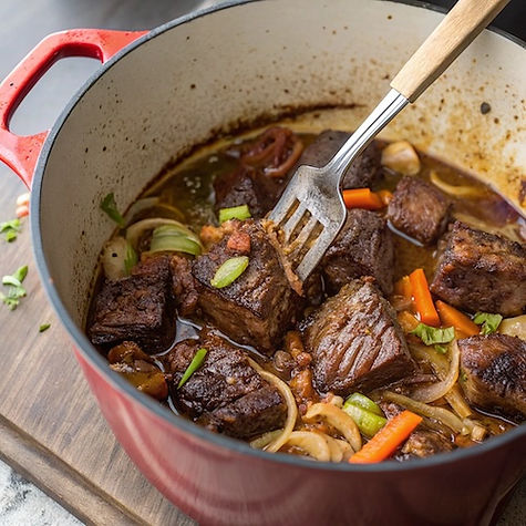Proper Short Rib Braising for Collagen Breakdown
