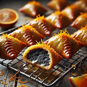 Poppy Seed and Orange Samosas