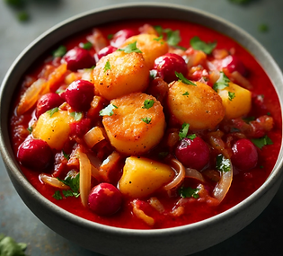 Scallops with Cranberry Red Curry