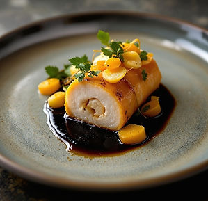 Monkfish with Baccala Mbongo