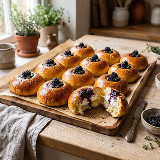 Goats Cheese & Blackberry Brioche Buns
