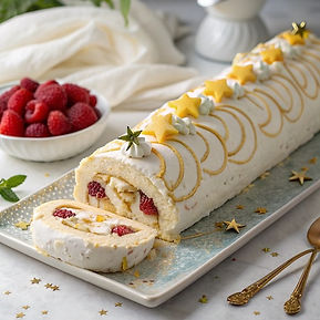 Raspberry Passionfruit Roulade