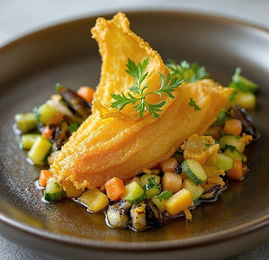 PEI Mussel in Zucchini Flower