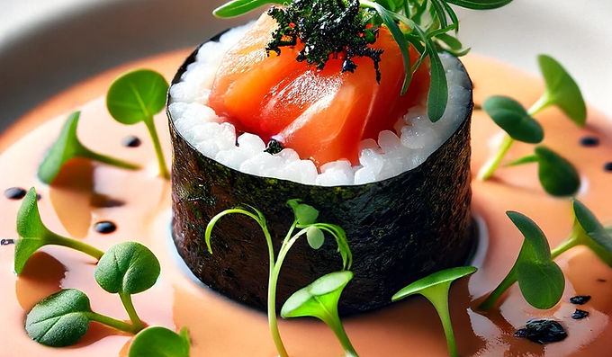 Sake-cured Salmon Roll