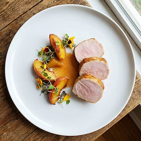 Spiced Pork Medallion with Peach