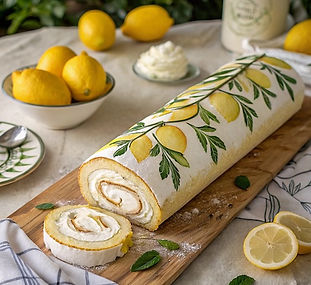 Lemon Chantilly Swiss Roll