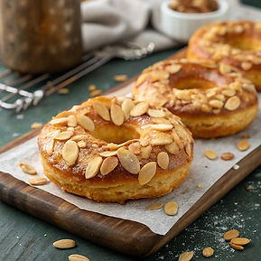 Almond Florentine Choux-Nuts