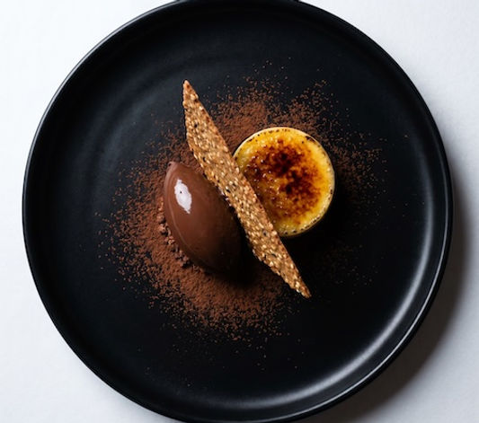Mole Cremeux with Crema Catalana