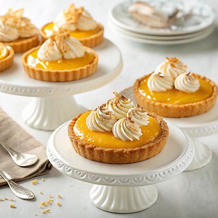 Mango Coconut Frangipane Tarts