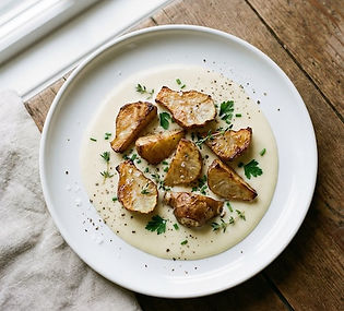 Sunchoke with Tomme Cheese Sauce