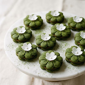 Vegan Matcha Sandwich Biscuits