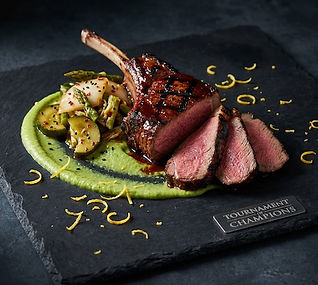 Gochujang Glazed Venison with Asparagus