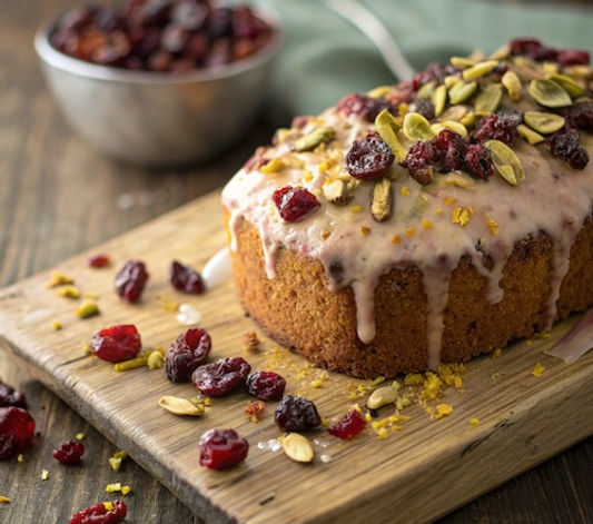 Lea's Cranberry and Pistachio Cake