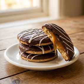 Easy Chocolate Caramel Hobnobs