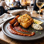Wattle Seed Beer Battered Cod photo