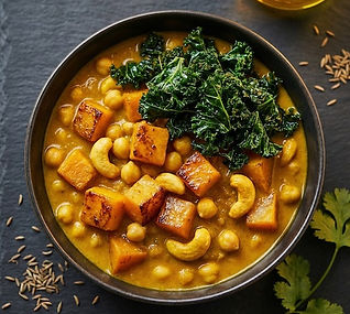 Butternut Squash, Cashew and Chickpea Curry