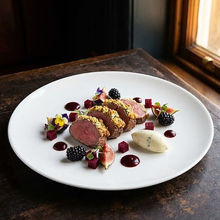 Venison Loin with Blue Cheese Crust