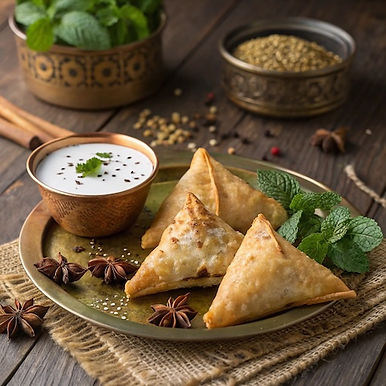 Traditional Indian Samosas