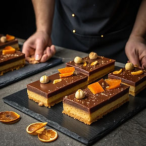 Macadamia Orange Millionaires Shortbread
