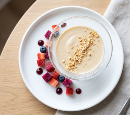 PB&J Peanut Panna Cotta