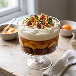 Peach Almond and Ginger Trifle photo