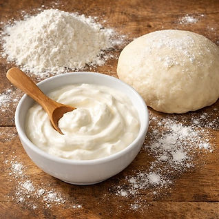 Yogurt in Flatbread Dough