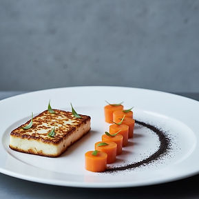 Smoked Halloumi Sous Vide Carrots