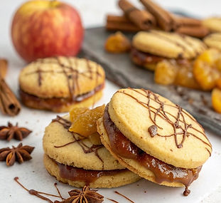Apple Cardamom Jam Biscuits