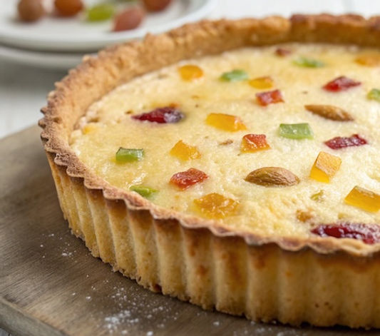 Tutti Frutti Curd Baked Cheesecake