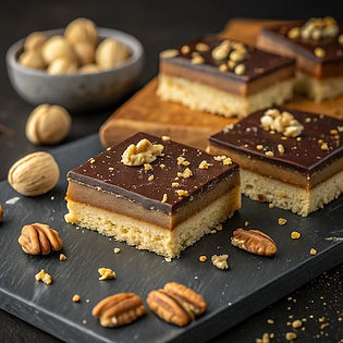 Maple Pecan Millionaires Shortbread