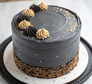 Tasha's Black Sesame and Yuzu Vertical Layer Cake