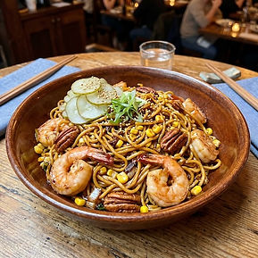 Shrimp Chow Mein, Scuppernong Pickle
