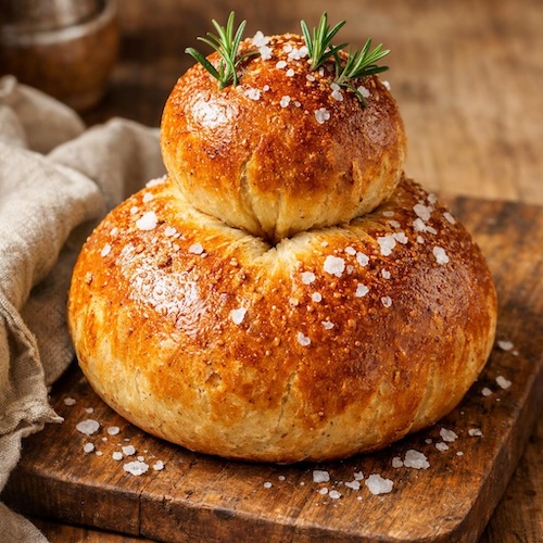 Easy Garlic and Rosemary Cottage Loaf
