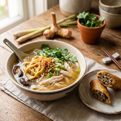 Chicken & Lemongrass Noodle Soup