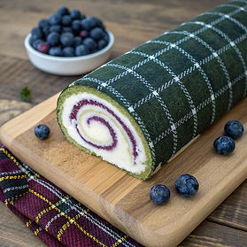Blueberry and Mascarpone Swiss Roll