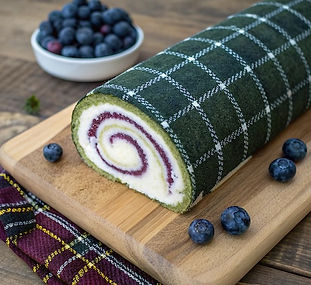 Blueberry and Mascarpone Swiss Roll