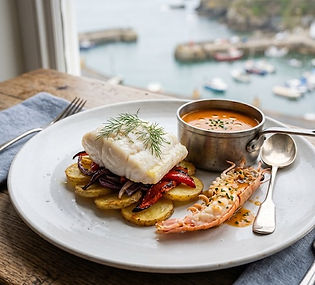 Turbot with Langoustine Bisque