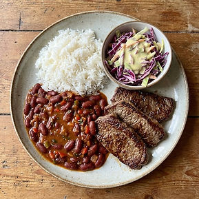 Arroz Poroto y Carne (Rice, Beans and Meat)