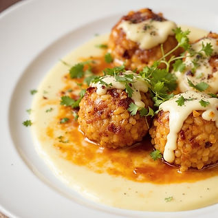 Chipotle Chorizo Arancini with Tonnato Aioli