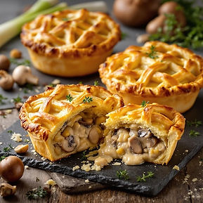 Cristy's Creamy Mushroom and Leek Pies