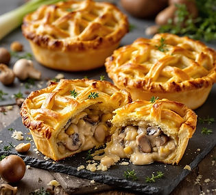 Cristy's Creamy Mushroom and Leek Pies