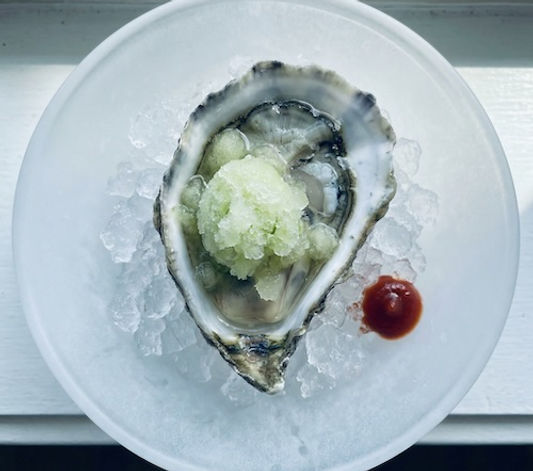 Oyster with Jalapeno Granita