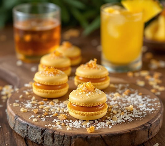Pina Colada Macarons