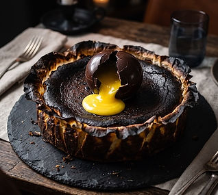 Black Sesame Basque Cheesecake