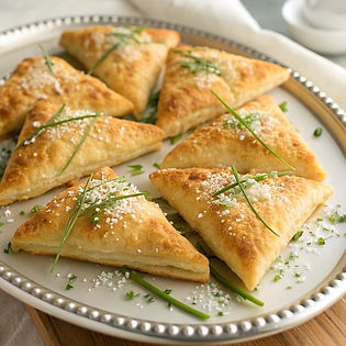 Parmesan and Chive Triangles
