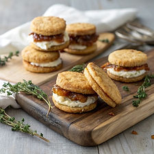 Caramelized Onion and Goat Cheese Biscuits