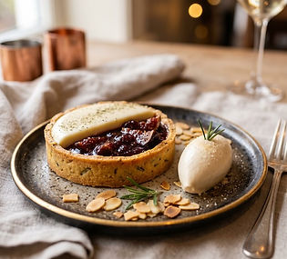 Almond, Rosemary & Manchego Tart