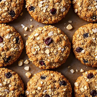 Imelda's Cherry and White Chocolate Oatmeal Biscuits