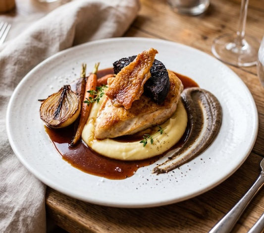 Pan-Fried Chicken with Madeira Sauce
