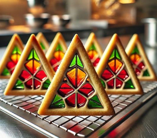 Louise's Stained Glass Window Shortbread